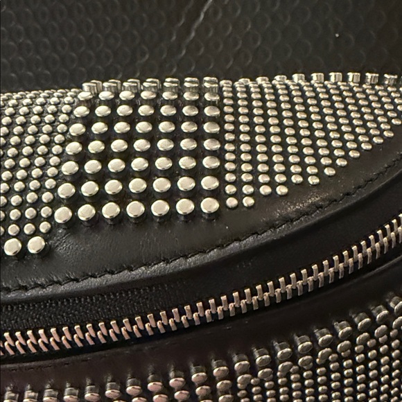 Alexander McQueen Punk Leather Bum/Belt Bag Black Iconic Studded NWT - Picture 10 of 16